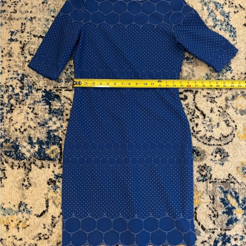 Julia Jordan Royal Blue Geometric Midi Dress - Picture 3 of 6